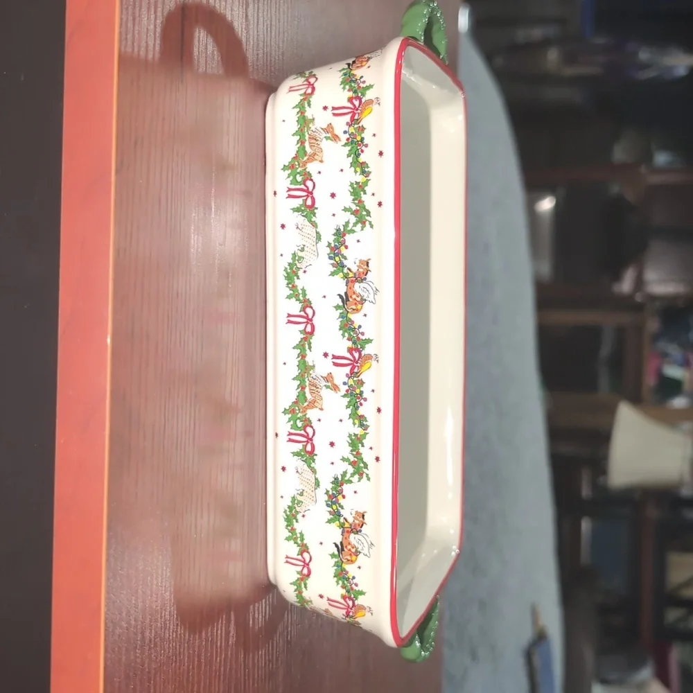 Cath Kidston Christmas Rectangular Roasting Dish - Picture 3 of 5